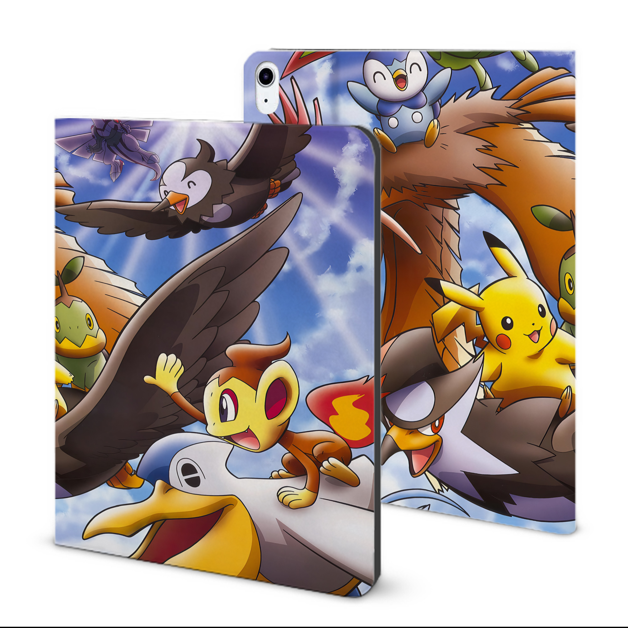 （画像用） ポケットモンスター Pokémon IPad ケース ブック型 PUレザー TPU 耐衝撃 軽量 薄型 ペン収納なし 全面保護 IPad 各モデル対応